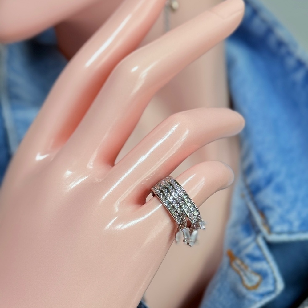S925 Silver Ring With Gems - Picture 6 of 6